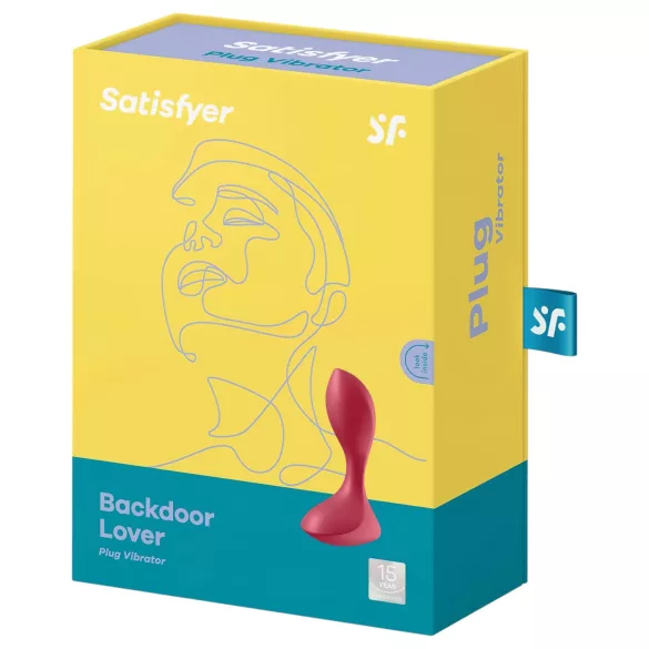 Satisfyer anālais vibrators ūdensizturīgs uzlādējams sarkans