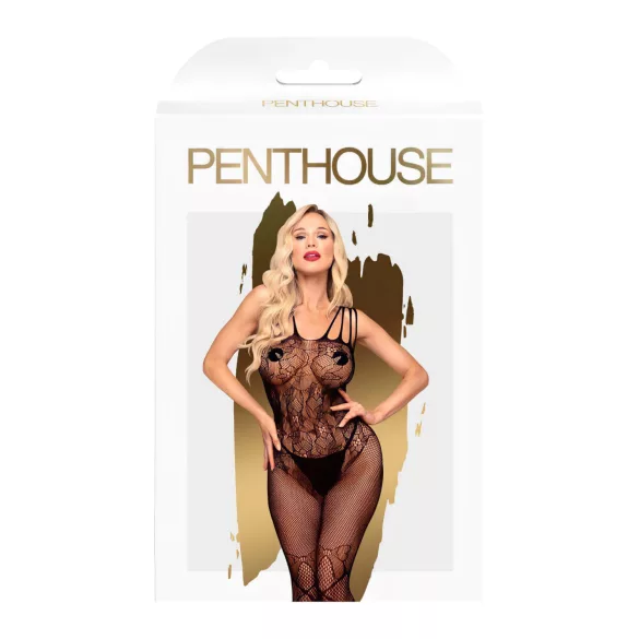 Penthouse neca atvērts bodijs sievietēm melnā krāsā