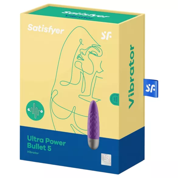 Satisfyer vibrators Ultra Power Bullet 5, ūdensizturīgs, uzlādējams, violets