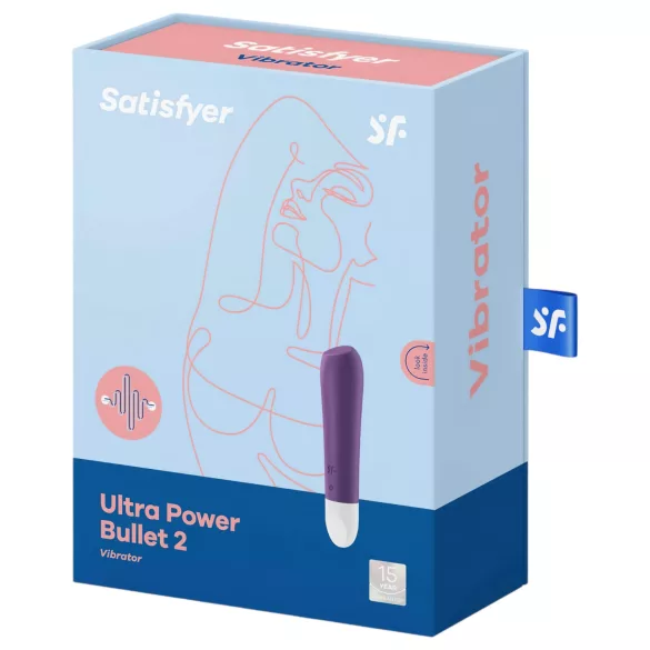 Satisfyer vibrators Ultra Power Bullet 2 ūdensizturīgs, uzlādējams, violets