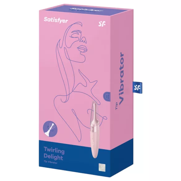 Satisfyer Twirling Delight - ūdensizturīgs klitora vibrators rozā