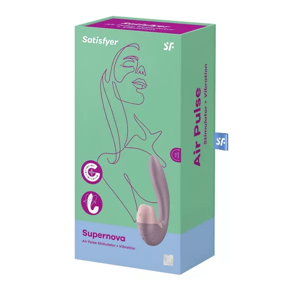 Satisfyer Supernova - sieviešu vibrators ar gaisa viļņiem, uzlādējams, rozā