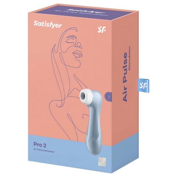 Satisfyer Pro 2 Gen2 - klitora stimulators ar gaisa viļņiem uzlādējams zils