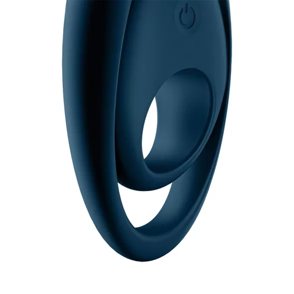 Satisfyer vibrējošs erekcijas gredzens Glorious Duo zilā krāsā