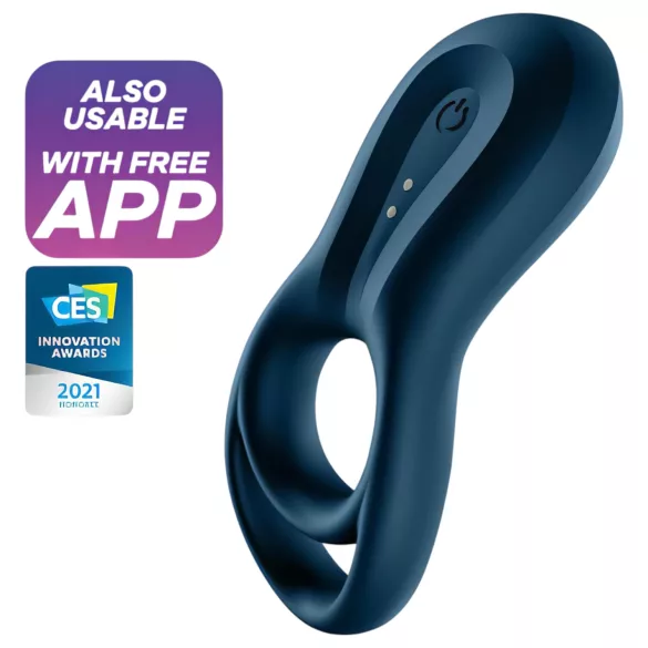 Satisfyer Epic Duo - viedais vibrējošais erekcijas gredzens melns
