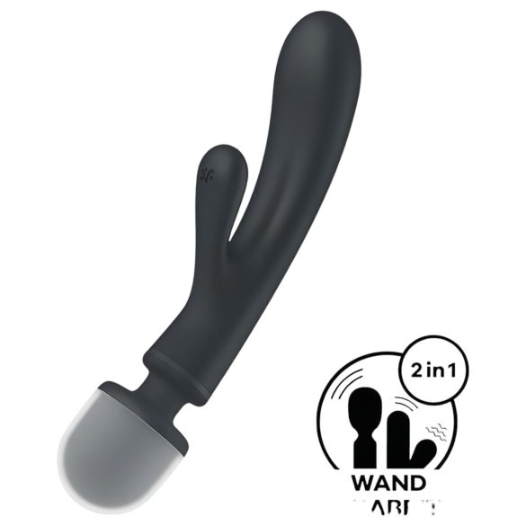 Satisfyer Triple Lover - G-punkta un masāžas vibrators sudraba krāsā