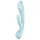 Satisfyer Triple Oh - uzlādējams vibrators ar klitora stimulatoru zils