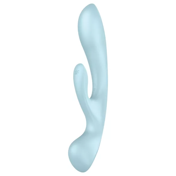 Satisfyer Triple Oh - uzlādējams vibrators ar klitora stimulatoru zils
