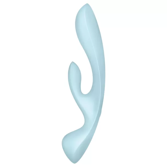 Satisfyer Triple Oh - uzlādējams vibrators ar klitora stimulatoru zils