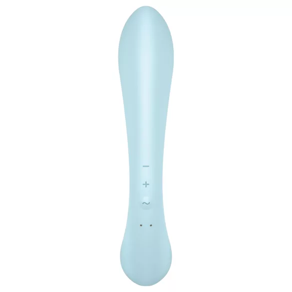 Satisfyer Triple Oh - uzlādējams vibrators ar klitora stimulatoru zils