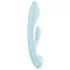 Satisfyer Triple Oh - uzlādējams vibrators ar klitora stimulatoru zils
