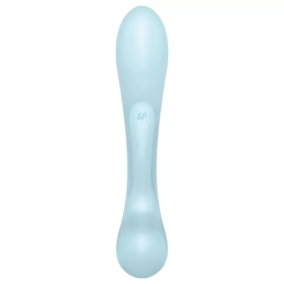 Satisfyer Triple Oh - uzlādējams vibrators ar klitora stimulatoru zils