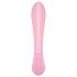 Satisfyer Triple Oh - Uzlādējams, klitora vibrators ar rokturi (rozā)