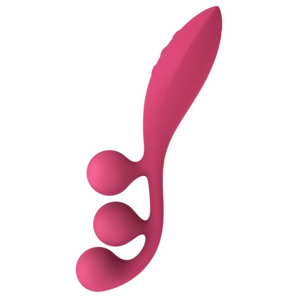 Satisfyer Tri Ball 1 - uzlād., daudzfunkciju vibrators (sarkans)