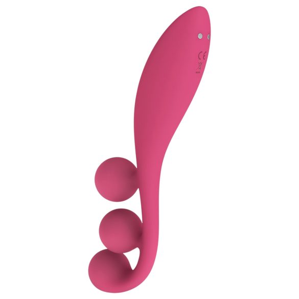 Satisfyer Tri Ball 1 - uzlād., daudzfunkciju vibrators (sarkans)