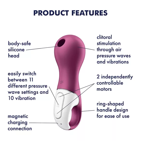 Satisfyer Lucky Libra - klitora stimulators ar gaisa viļņiem violets