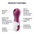 Satisfyer Lucky Libra - klitora stimulators ar gaisa viļņiem violets