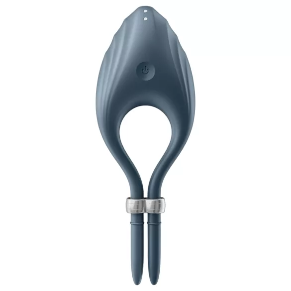 Satisfyer Duelist - uzlādējams vibrējošs erekcijas gredzens pelēks
