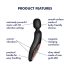 Satisfyer Wand-erland - melns masāžas vibrators