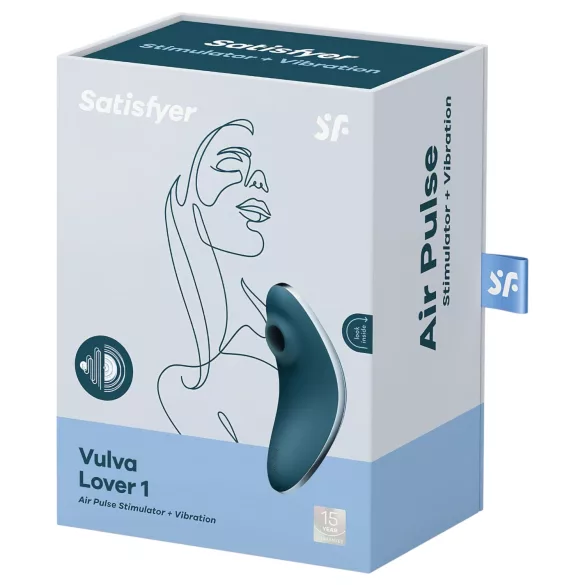 Satisfyer klitora stimulators ar gaisa viļņiem uzlādējams zils