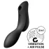Satisfyer Curvy Trinity 2 - gaisa impulsu un vibrācijas vibrators melns