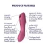 Satisfyer Curvy Trinity 3 - sieviešu 2in1 vibrators ar gaisa viļņu funkciju