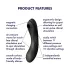Satisfyer Curvy Trinity 4 - sieviešu rotaļlieta 2in1 vibrators ar gaisa viļņiem