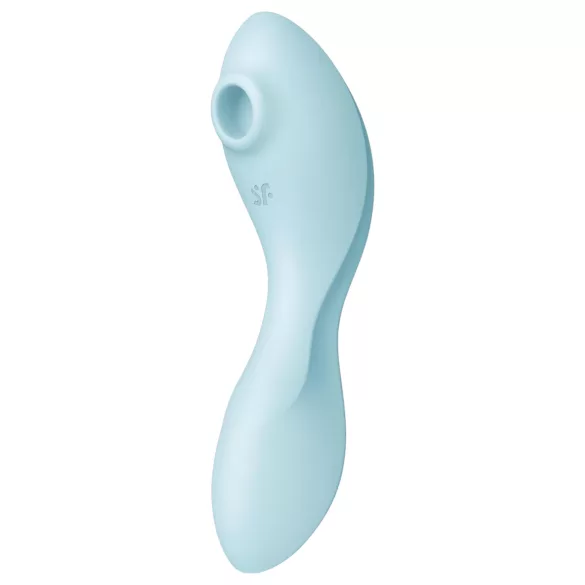 Satisfyer Curvy Trinity 5+ - lietotnes vadāms 2-in-1 vibrators (zils)