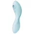 Satisfyer Curvy Trinity 5+ - lietotnes vadāms 2-in-1 vibrators (zils)