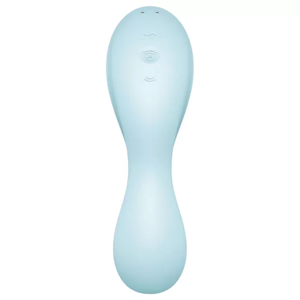 Satisfyer Curvy Trinity 5+ - lietotnes vadāms 2-in-1 vibrators (zils)