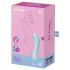 Satisfyer Curvy Trinity 5+ - lietotnes vadāms 2-in-1 vibrators (zils)