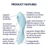 Satisfyer Curvy Trinity 5+ - lietotnes vadāms 2-in-1 vibrators (zils)