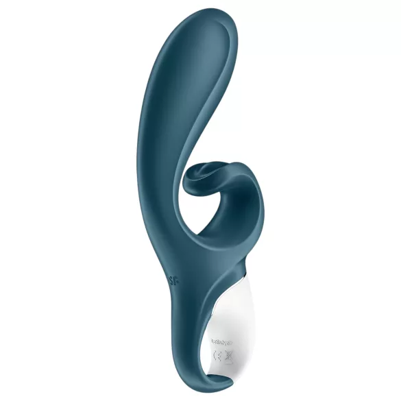 Satisfyer Hug Me - lietotnes vadāms vibrators ar klitora rociņu (zils)