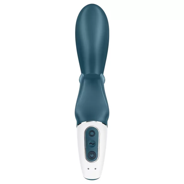 Satisfyer Hug Me - lietotnes vadāms vibrators ar klitora rociņu (zils)