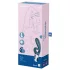 Satisfyer Hug Me - lietotnes vadāms vibrators ar klitora rociņu (zils)