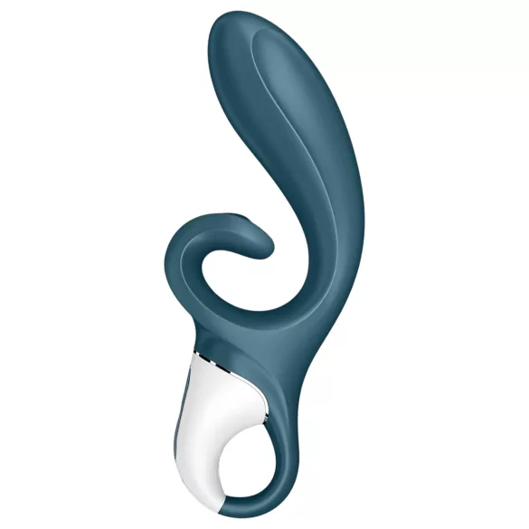 Satisfyer Hug Me - lietotnes vadāms vibrators ar klitora rociņu (zils)