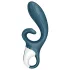 Satisfyer Hug Me - lietotnes vadāms vibrators ar klitora rociņu (zils)