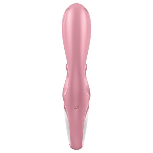 Satisfyer Hug Me - klitora vibrators ar rokturi rozā