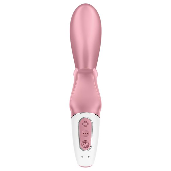 Satisfyer Hug Me - klitora vibrators ar rokturi rozā