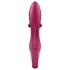 Satisfyer Embrace Me - uzlādējams vibrators ar klitora stimulatoru sarkans