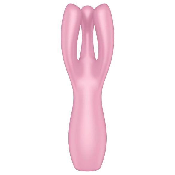Satisfyer Threesome 3 - klitora vibrators uzlādējams rozā