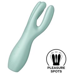   Satisfyer Threesome 3 - akumulatora klitora vibrators (piparmētru)
