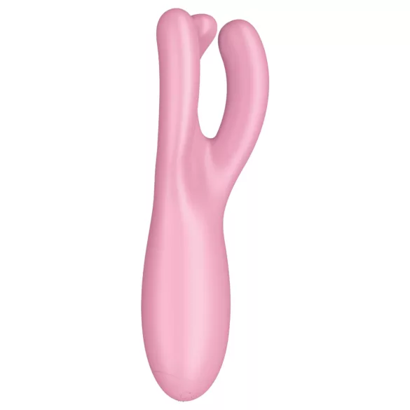 Satisfyer Threesome 4 - lietotnes vadāms klitora vibrators (rozā)