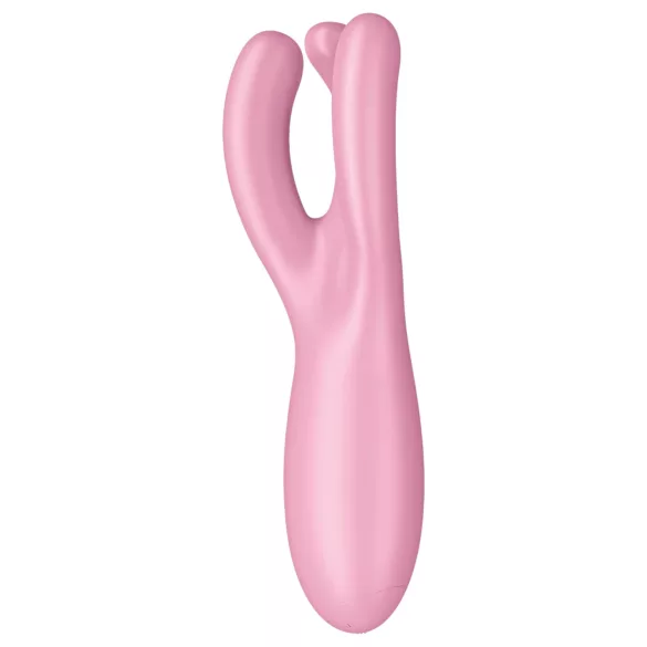 Satisfyer Threesome 4 - lietotnes vadāms klitora vibrators (rozā)