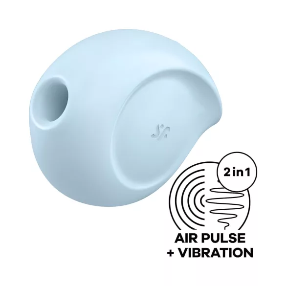 Satisfyer klitora stimulators ar viļņu vibrāciju zilā krāsā