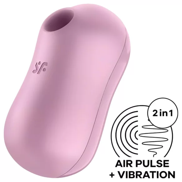 Satisfyer klitora stimulatora vibrators ar gaisa viļņiem uzlādējams violets