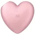 Satisfyer Cutie Heart - klitora stimulators ar gaisa viļņiem uzlādējams rozā