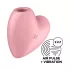 Satisfyer Cutie Heart - klitora stimulators ar gaisa viļņiem uzlādējams rozā