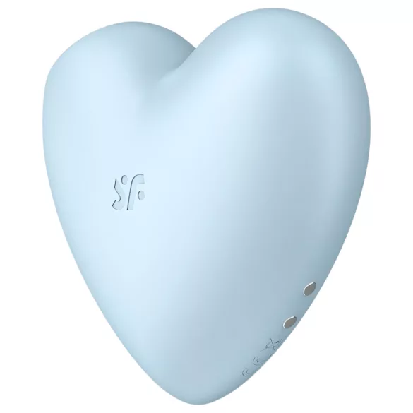 Satisfyer Cutie Heart - klitora stimulators ar gaisa viļņiem uzlādējams zils
