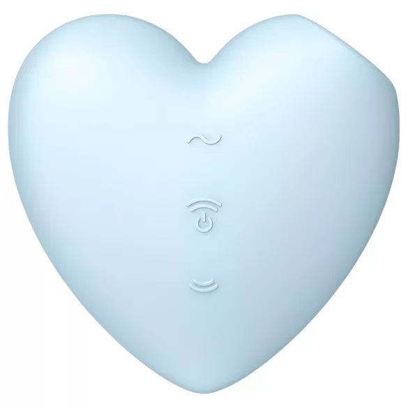 Satisfyer Cutie Heart - klitora stimulators ar gaisa viļņiem uzlādējams zils